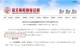 2025年河北省普通高等学校专升本考试时间