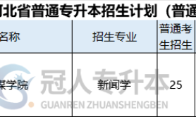 2025年河北专升本新闻学专业招生学校有哪些?