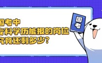 国考残酷真相:你的专科学历,可能只值一张‘观众票’!