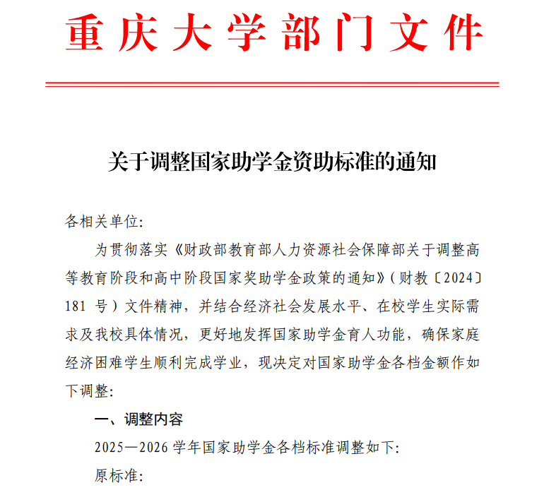 助学金涨了!本科后你能拿到的钱又多了!